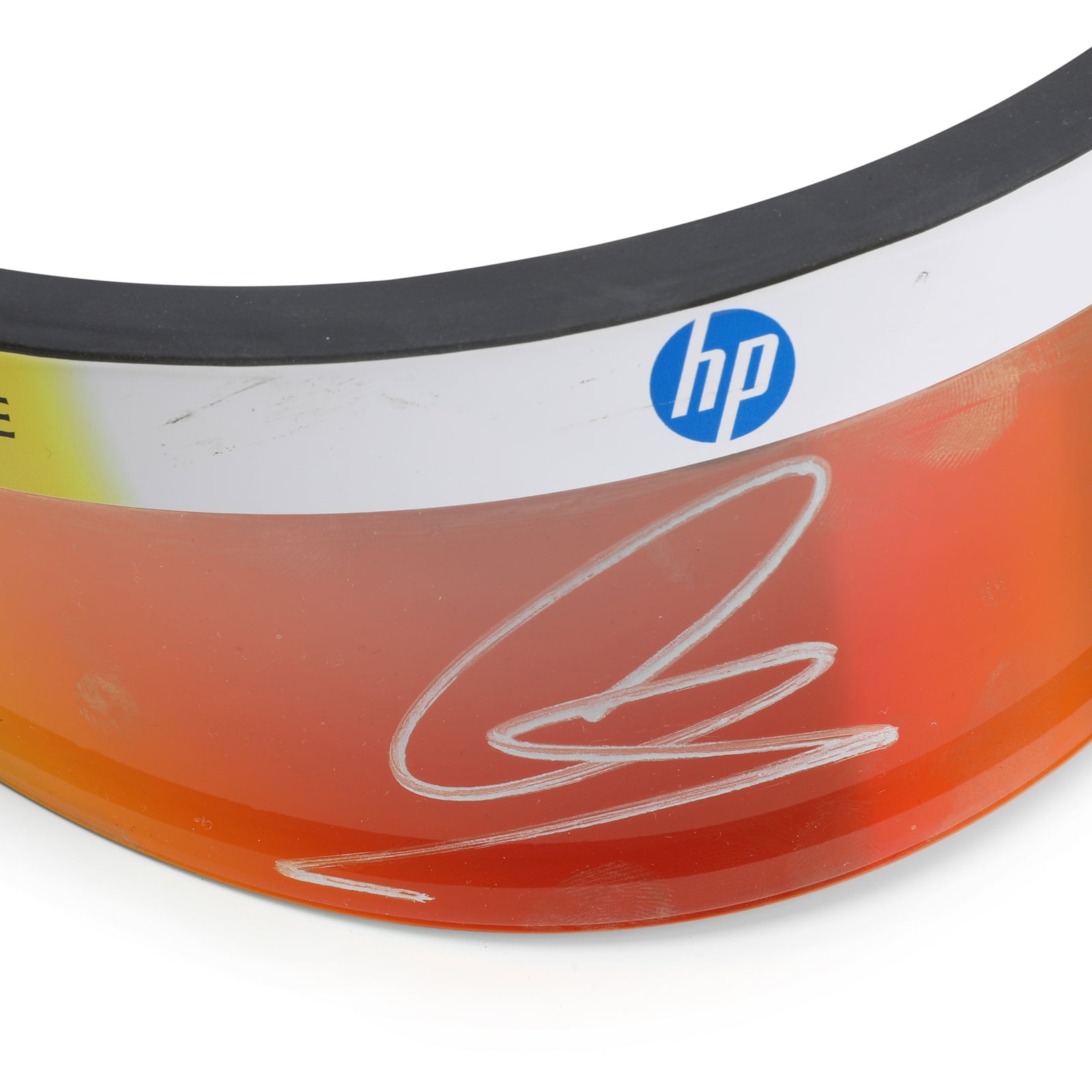 LOT 042 - Lewis Hamilton 2025 Ferrari Visor – Weekend Used Signed