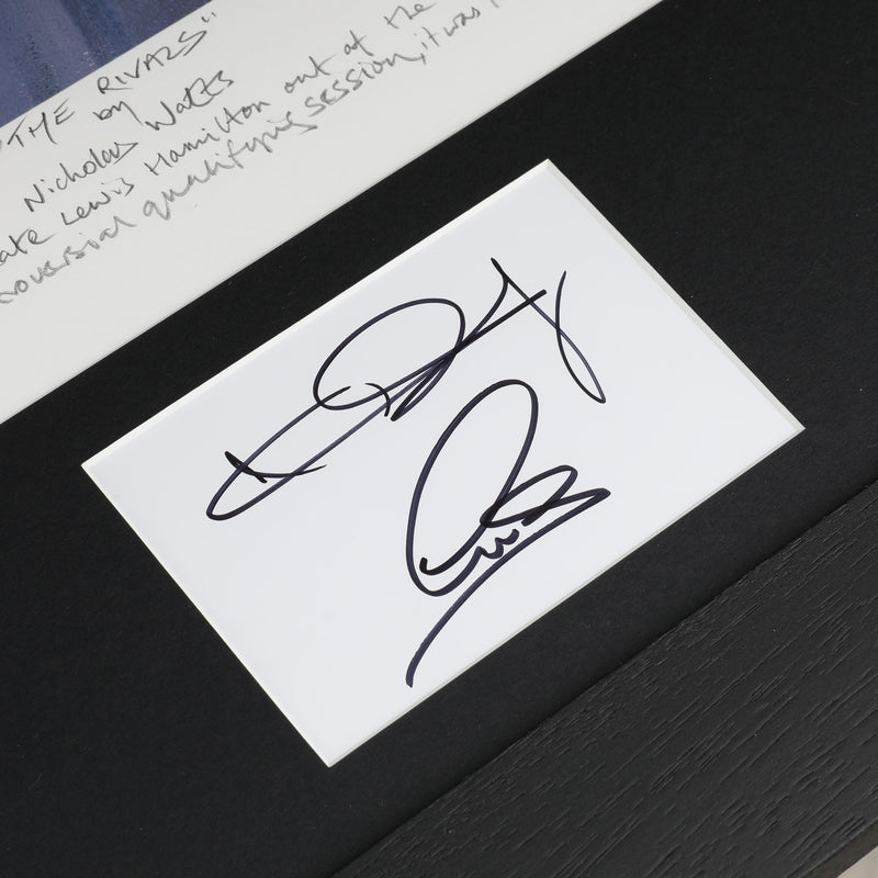 LOT 003 - Lewis Hamilton & Nico Rosberg Signed Monaco Grand Prix 2014 "The Rivals" Art Print