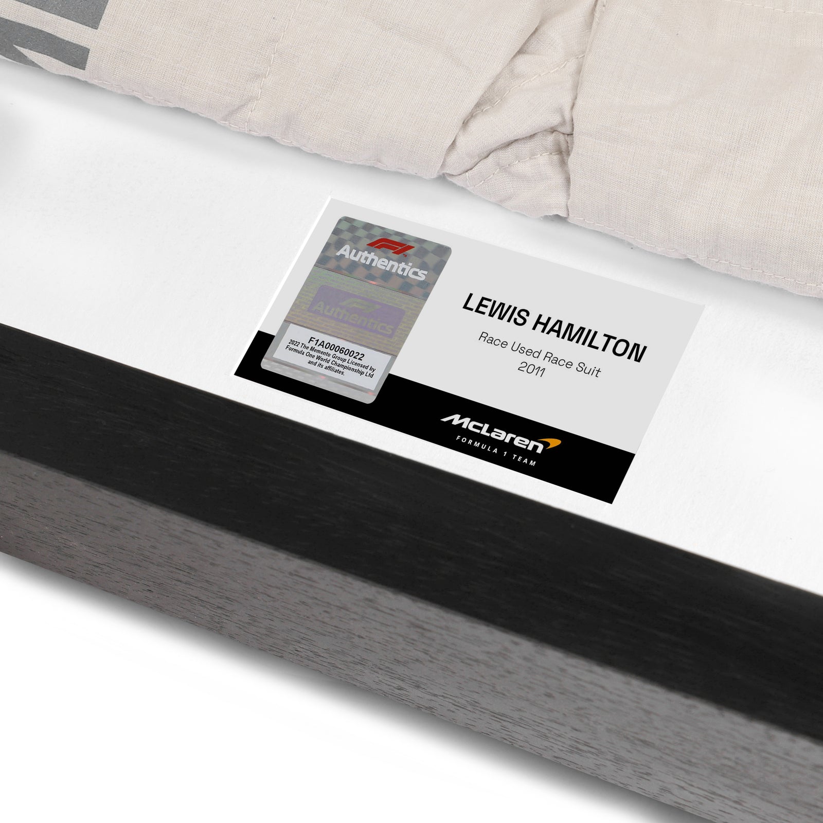 Season Launch LOT 016 - Lewis Hamilton 2011 McLaren F1® Team Race Used Race Suit