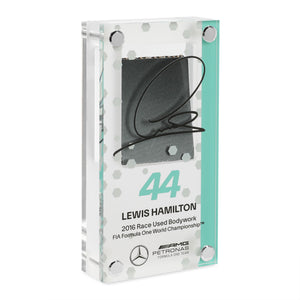 Lewis Hamilton 2016 Bodywork in Acrylic Formula 1 collectible displayed in premium motorsport display