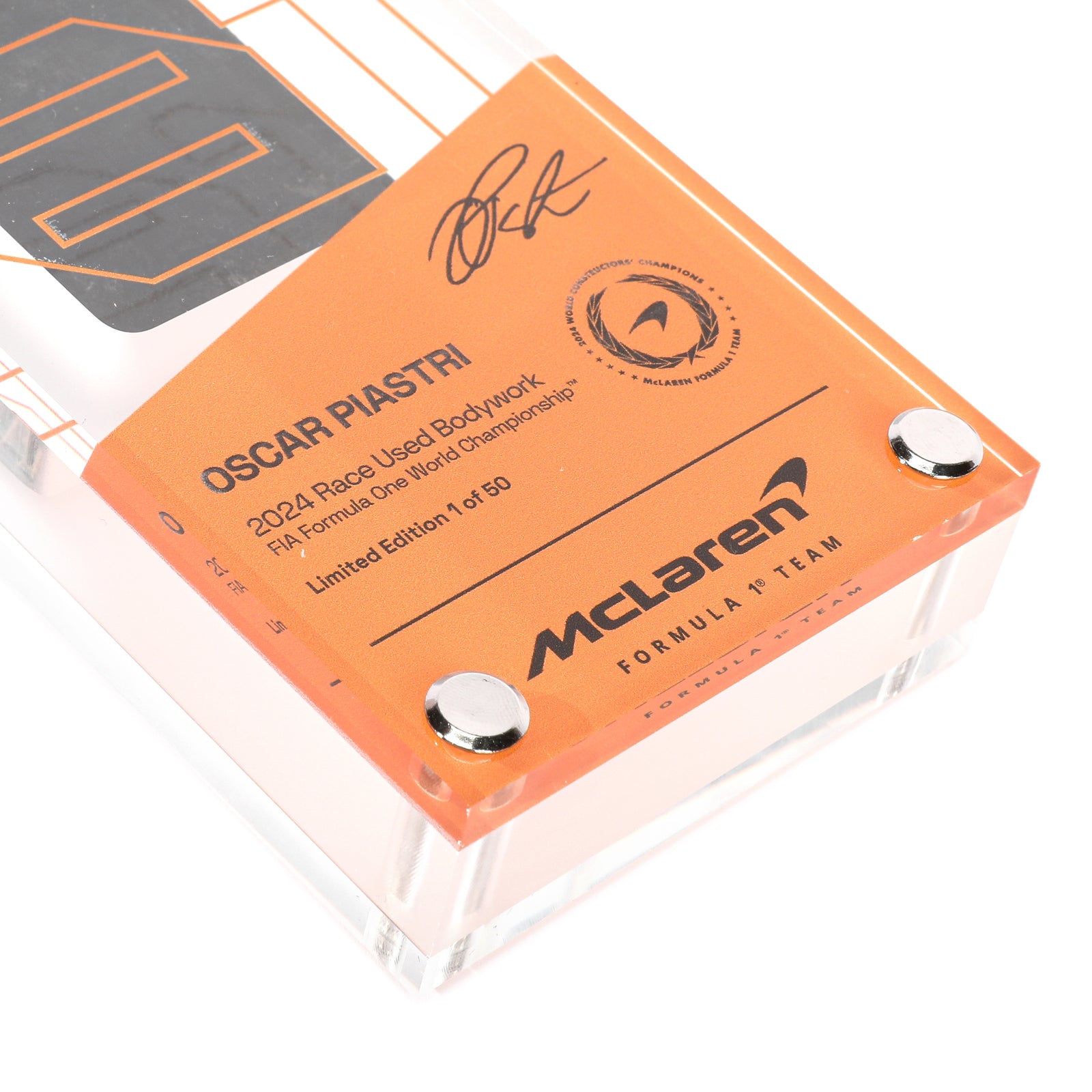 Limited Edition Oscar Pisatri 2024 Constructors’ Champions Bodywork in Acrylic