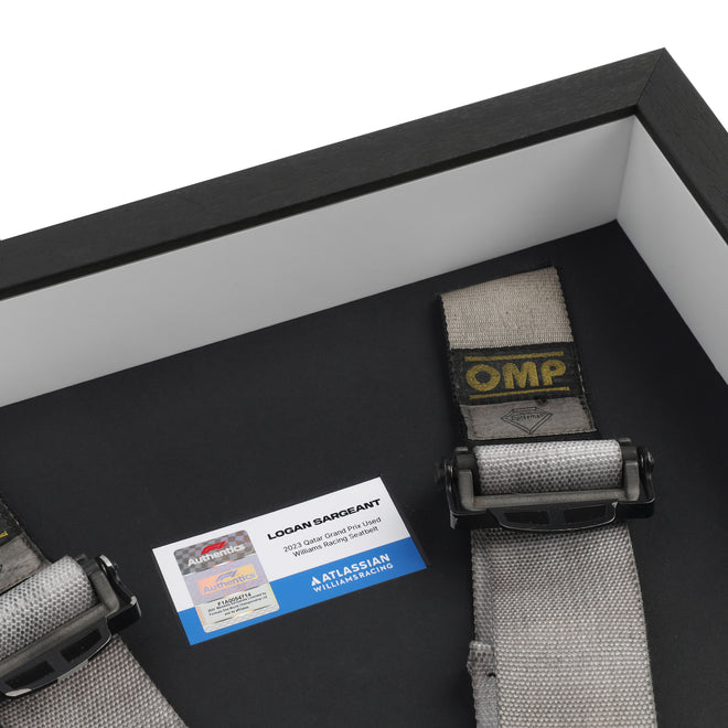 LOT 723 - Logan Sargeant 2023 Grand Prix Used Williams Racing Seat Belts - Qatar GP