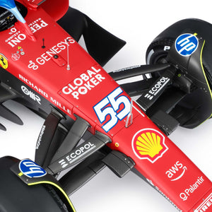 Carlos Sainz 2024 Ferrari SF-24 1:8 Scale Model - Miami GP Amalgam Collection