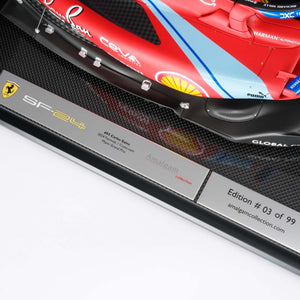 Carlos Sainz 2024 Ferrari SF-24 1:8 Scale Model - Miami GP Amalgam Collection
