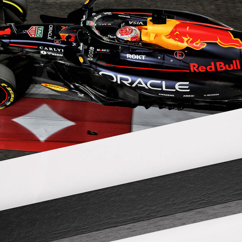 Max Verstappen 2025 Under the Lights Framed Print – Las Vegas GP