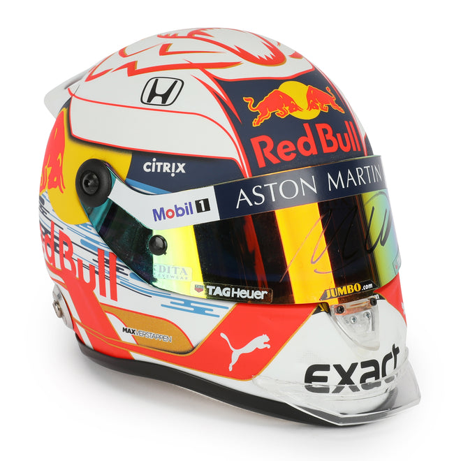 LOT 133 -  Max Verstappen 2019 Signed 1.2 Scale Mini Helmet