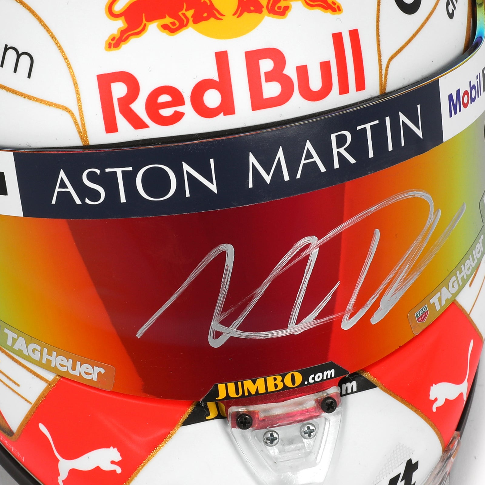 LOT 735 - Max Verstappen Signed 2020 Red Bull Racing 1:2 Scale Helmet