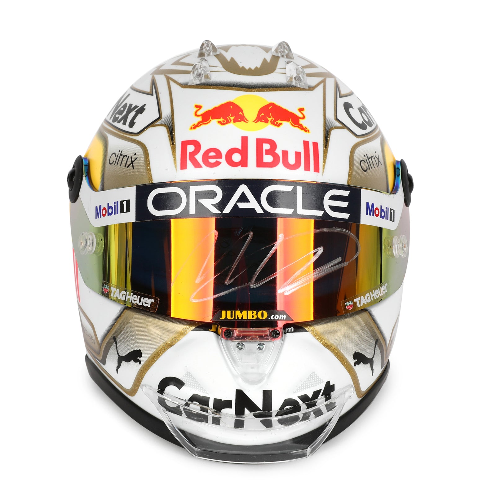 LOT 738 - Max Verstappen 2022 Signed 1.2 Scale Helmet