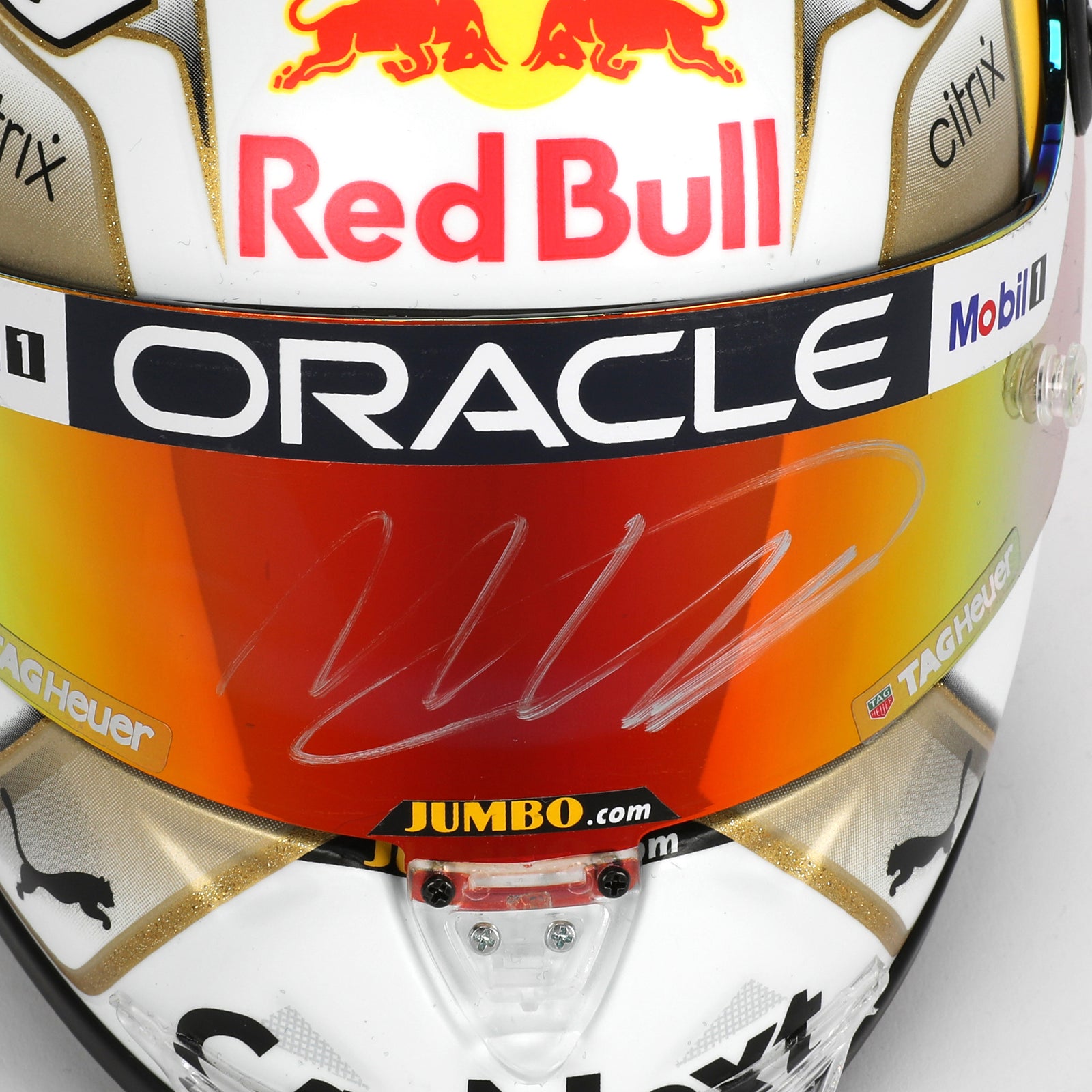 LOT 738 - Max Verstappen 2022 Signed 1.2 Scale Helmet