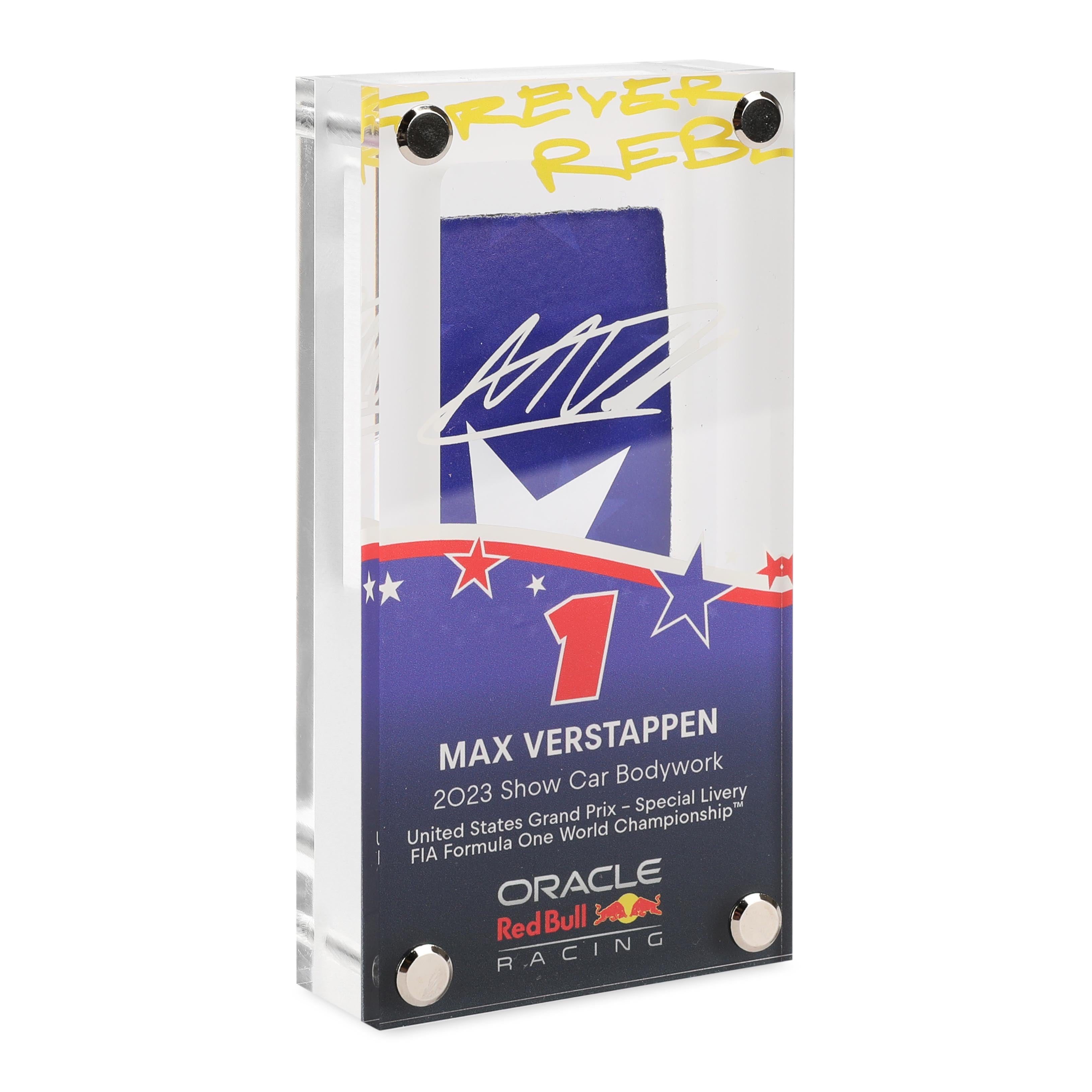 Max Verstappen 2023 Red Bull Racing Show Car Bodywork in Acrylic - US GP