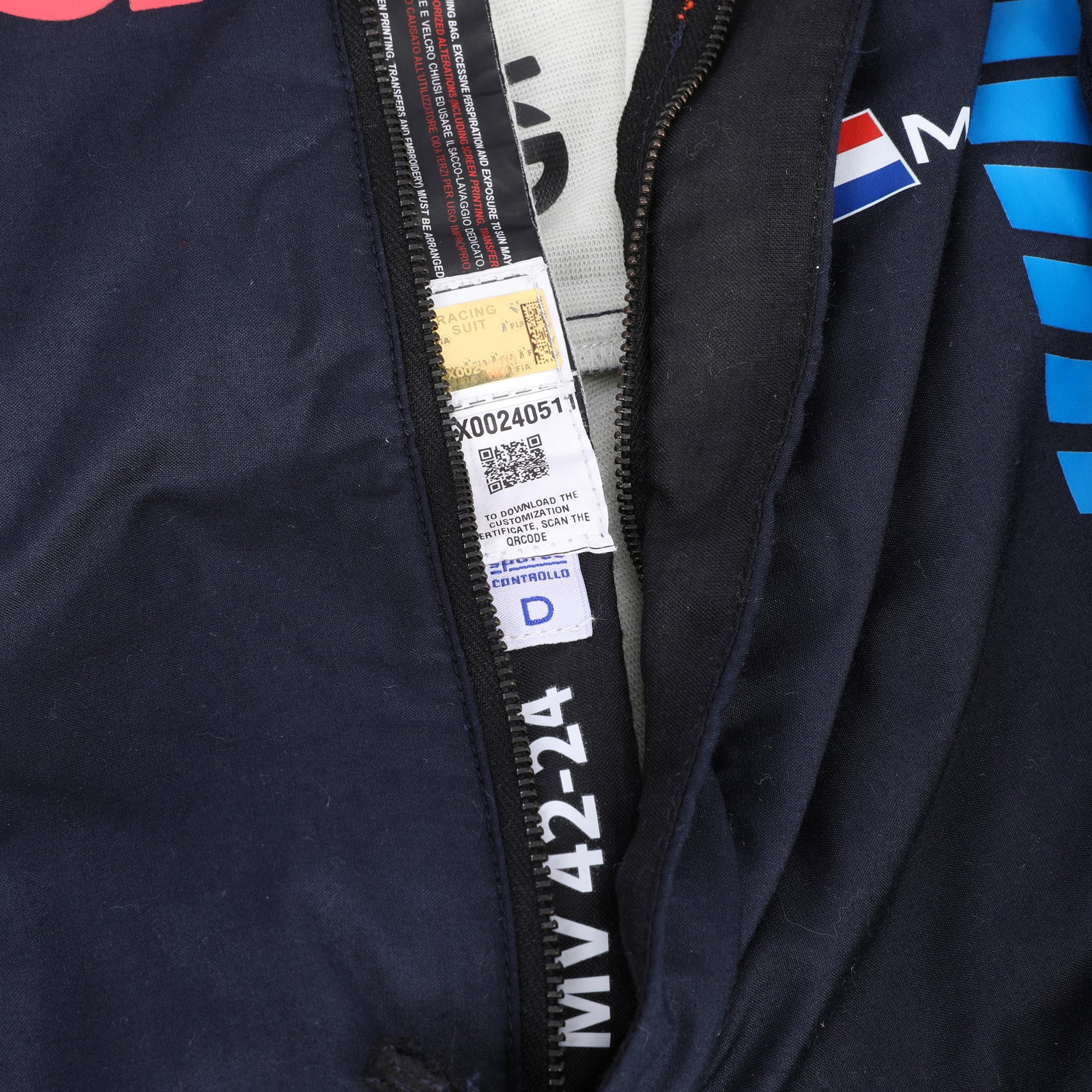 Max Verstappen Un-Signed 2024 Red Bull Racing Grand Prix Used Race Suit - Las Vegas GP