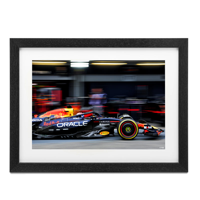 Max Verstappen 2025 Red Bull Racing Framed Photo - Azerbaijan GP