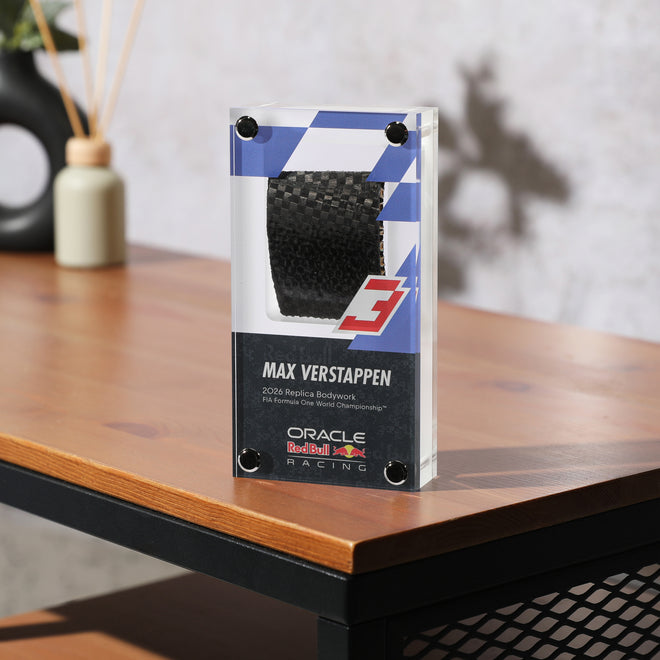Formula 1 encased bodywork Verstappen 2026 replica acrylic collector display