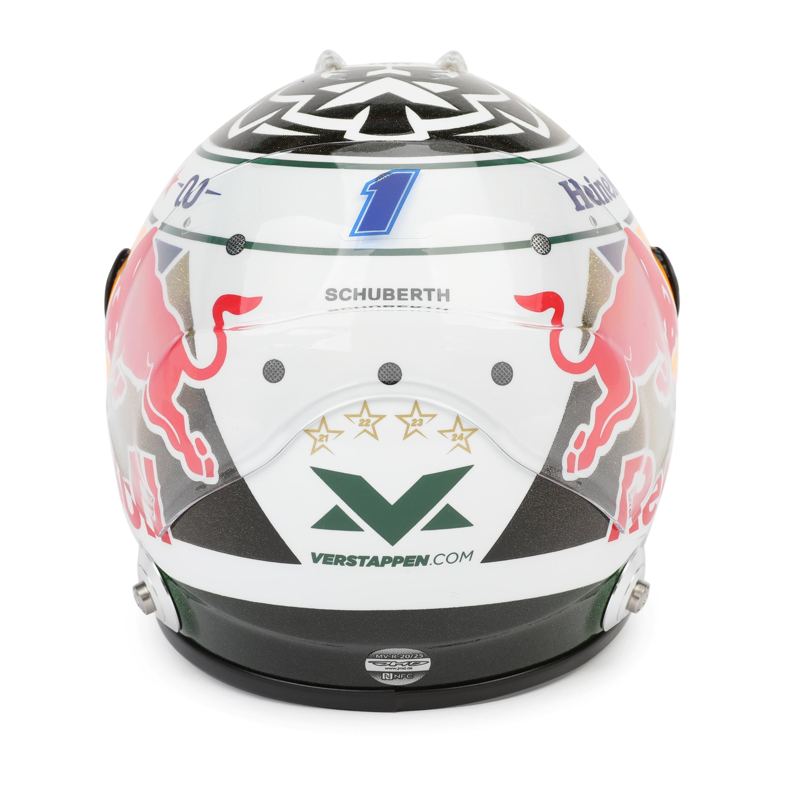 LOT 244 - Max Verstappen Signed 2025 Red Bull Racing Mini Helmet - Brazilian GP