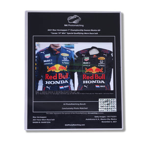 Max Verstappen 2021 Race Worn Suit - Mexican GP