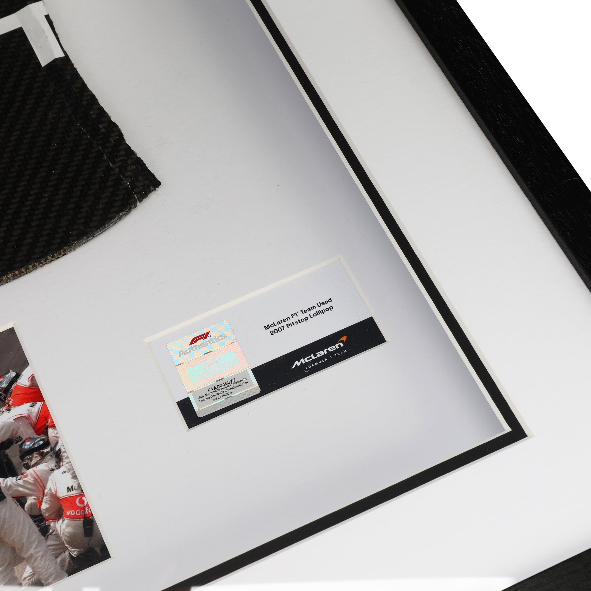 McLaren F1 Team 2007 Pitstop Lollipop Framed