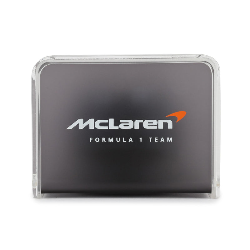 McLaren F1 Team 2024 Used Blue Wheel Nut in Display Case