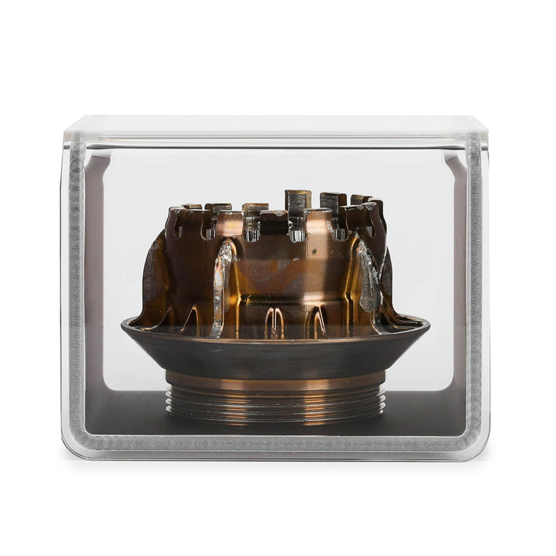 McLaren F1 Team 2024 Used Gold Wheel Nut in Display Case