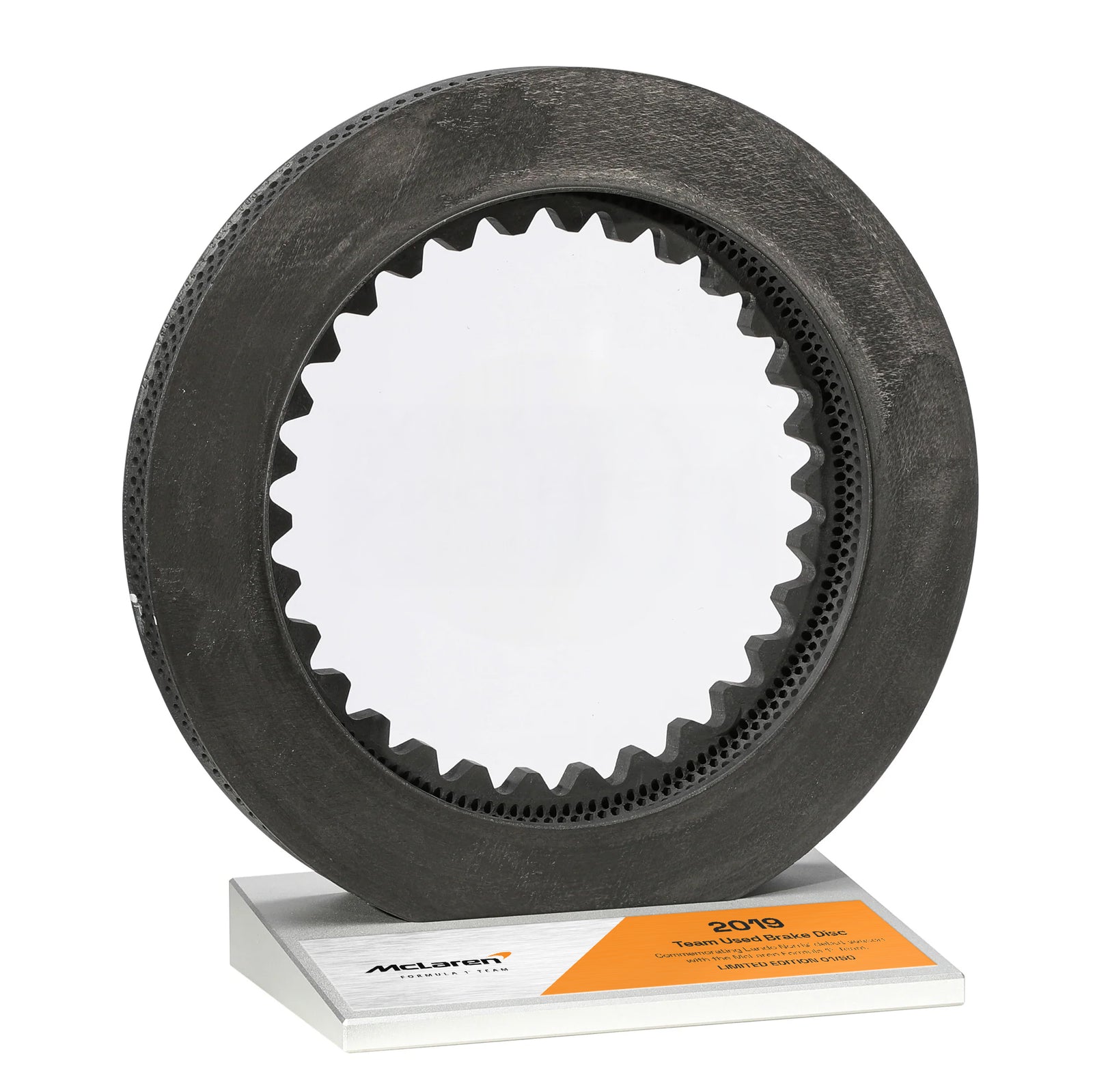 Lando Norris 2019 McLaren F1® Team Brake Disc on Display