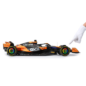 Limited Edition Oscar Piastri 2024 McLaren MCL38 1:8 Scale Model – Miami GP Amalgam Collection