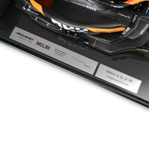 Limited Edition Oscar Piastri 2024 McLaren MCL38 1:8 Scale Model – Miami GP Amalgam Collection