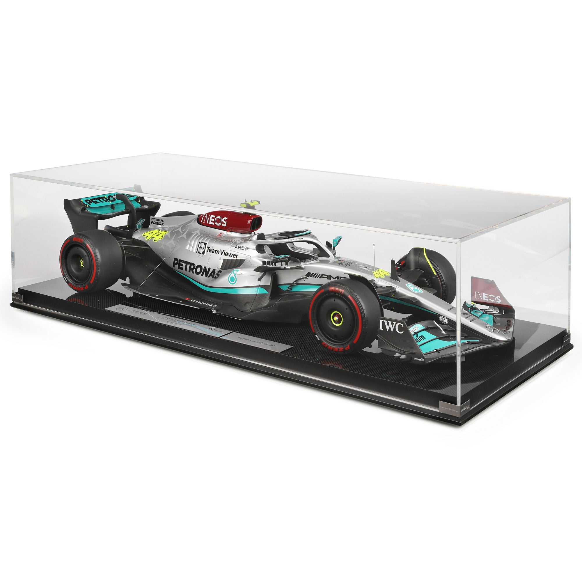 Signed Lewis Hamilton 2022 Sāo Paulo GP Mercedes-AMG F1 W13 E Performance 1:8 Scale Model