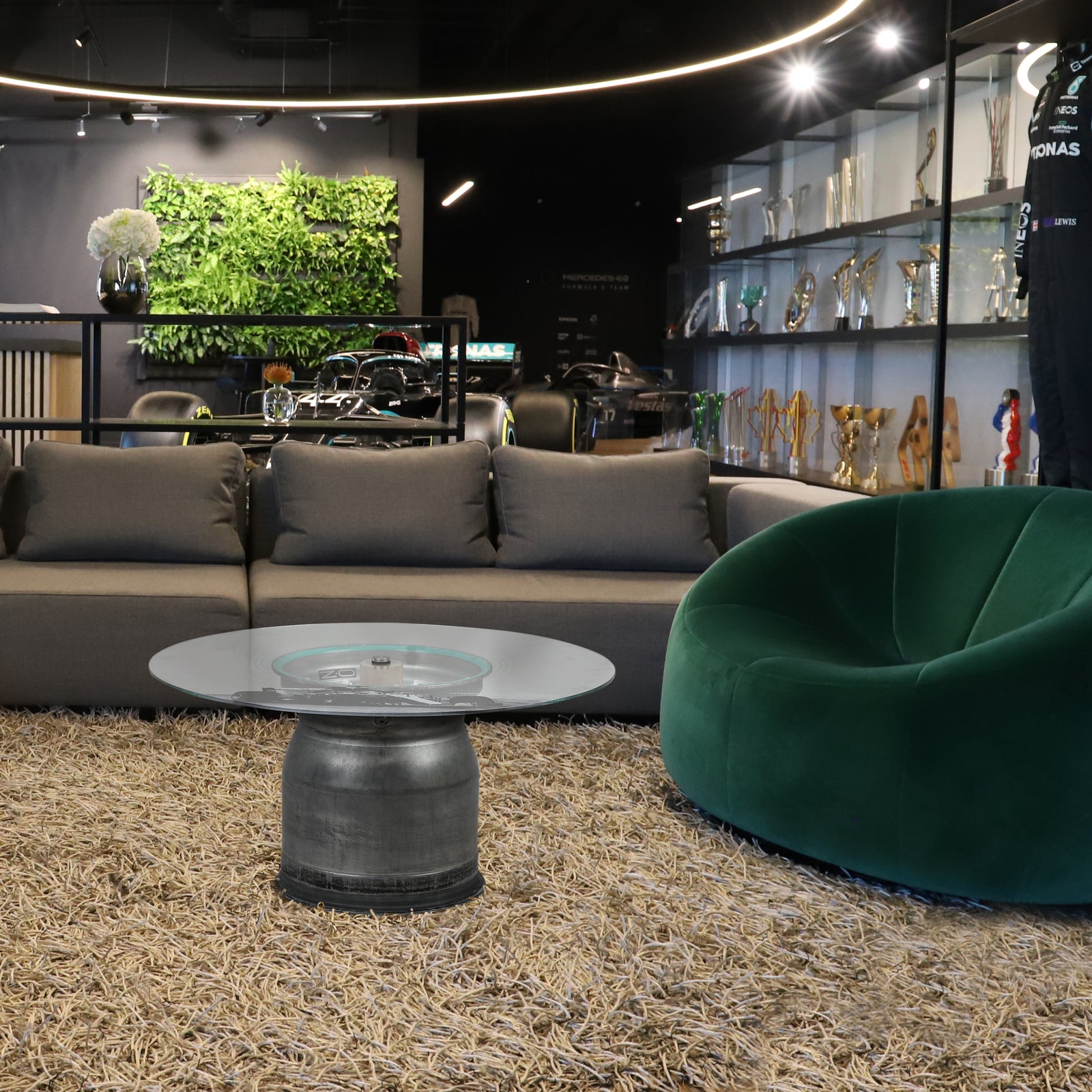Lewis Hamilton Mercedes AMG Petronas Wheel Rim Coffee Table – Monza 2018