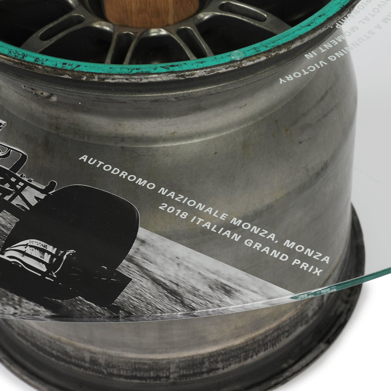 Lewis Hamilton Mercedes AMG Petronas Wheel Rim Coffee Table – Monza 2018