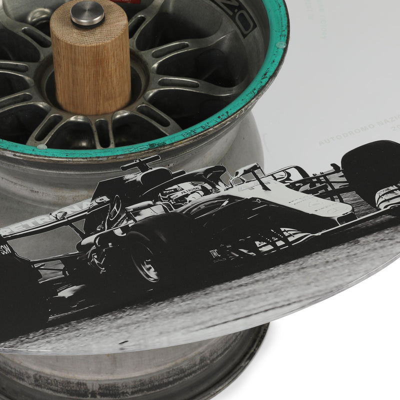 Lewis Hamilton Mercedes AMG Petronas Wheel Rim Coffee Table – Monza 2018