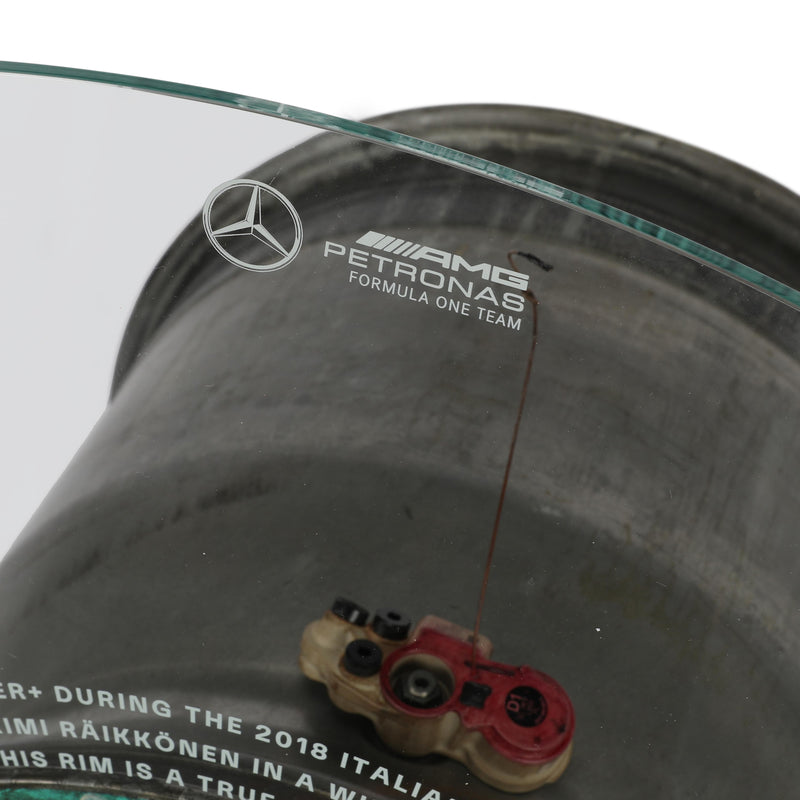 Lewis Hamilton Mercedes AMG Petronas Wheel Rim Coffee Table – Monza 2018
