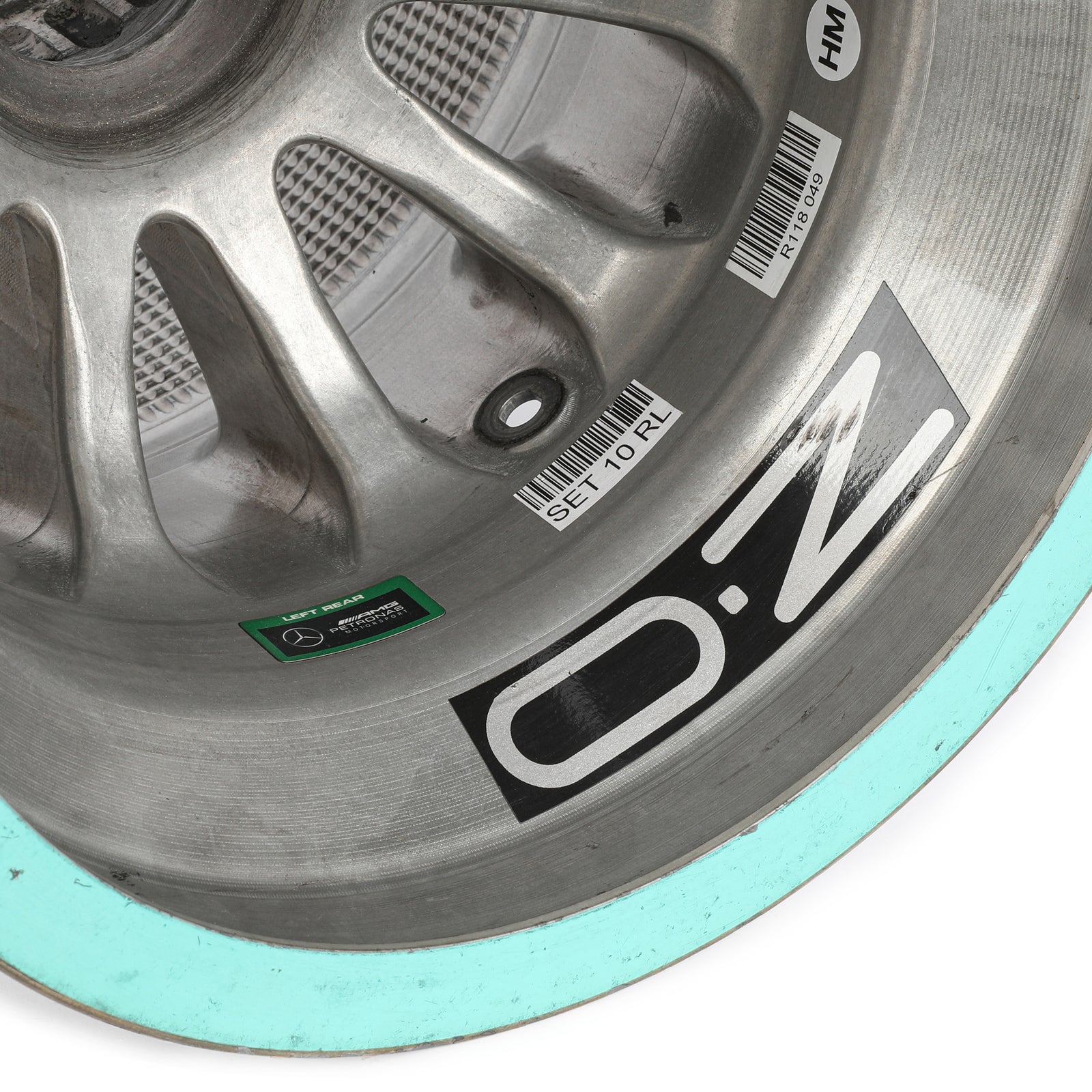 Mercedes-AMG PETRONAS F1® Team 2018 Season Used Rear Wheel Rim Table