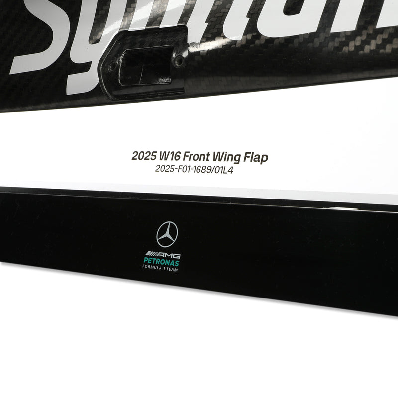 Mercedes F1 Team 2025 left front wing flap mounted on display stand motorsport collectible
