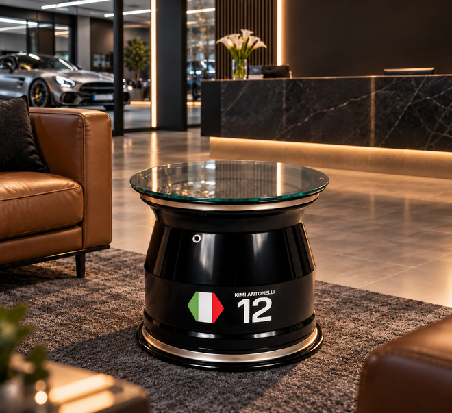 Kimi Antonelli 2025 Mercedes-AMG Petronas Rear Wheel Rim Table