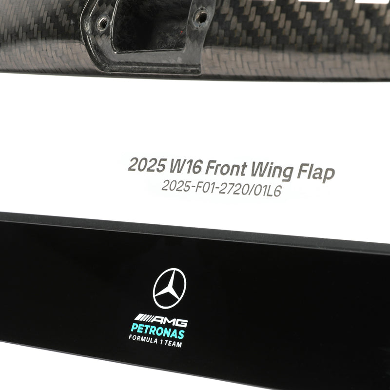 Mercedes F1 Team 2025 right front wing flap mounted on display stand motorsport collectible