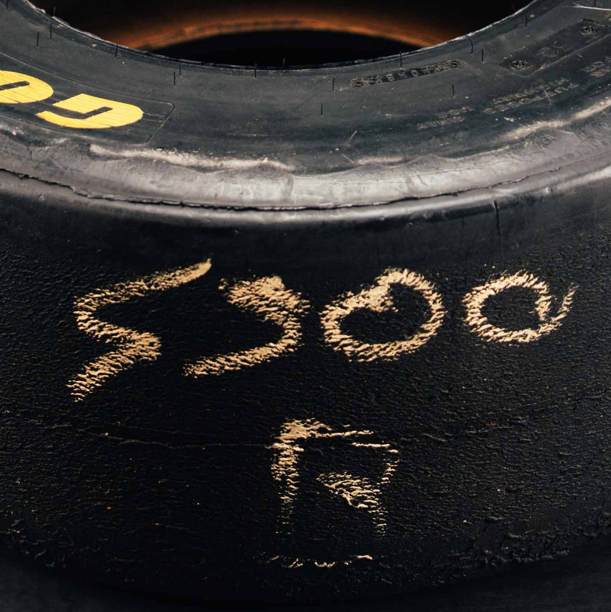 The Austin Auction LOT 044 - Michael Schumacher 1990s Goodyear Eagle F1 Slick Front Tyre - Signed