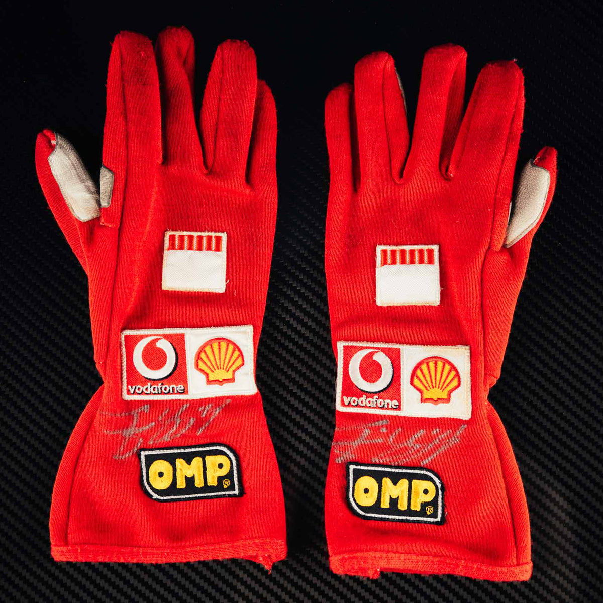The Austin Auction LOT 045 - Michael Schumacher 2005 Scuderia Ferrari Signed OMP Racing Gloves
