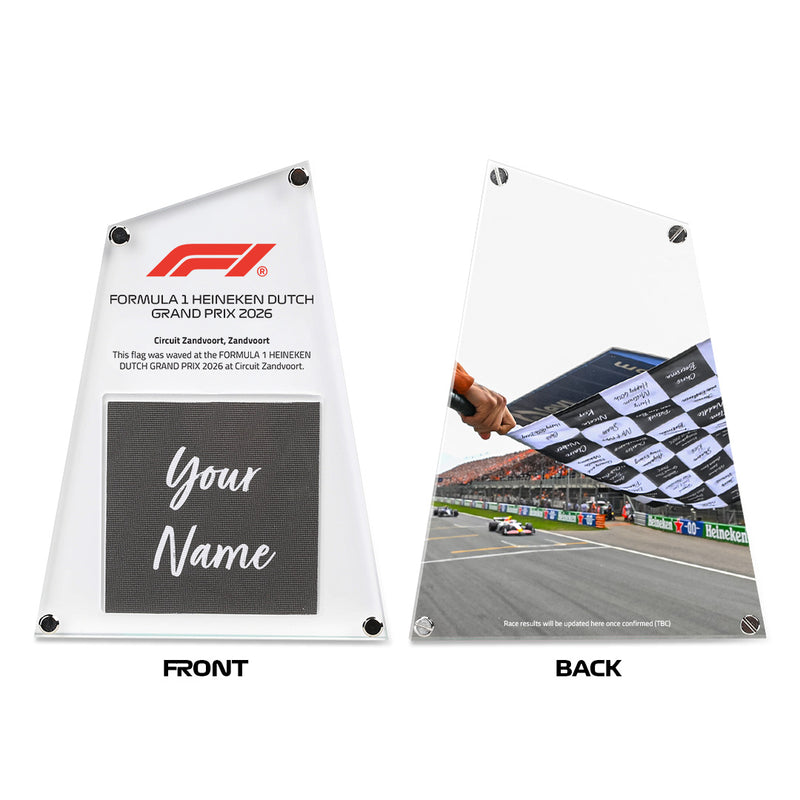 Dutch GP 2026 - Personalised F1® Flag
