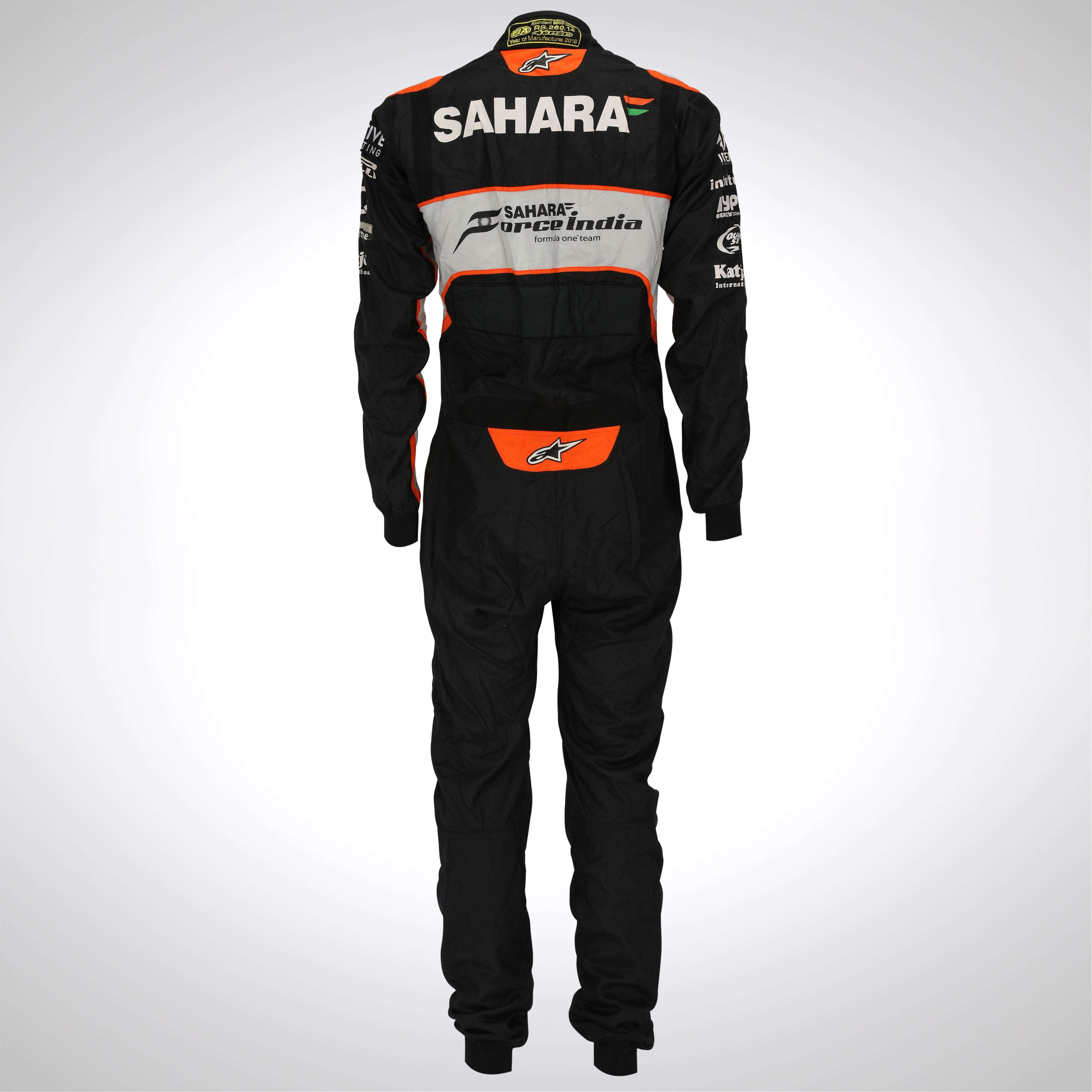 Nico Hülkenberg 2016 Sahara Force India F1 Team Race Weekend Worn Race Suit