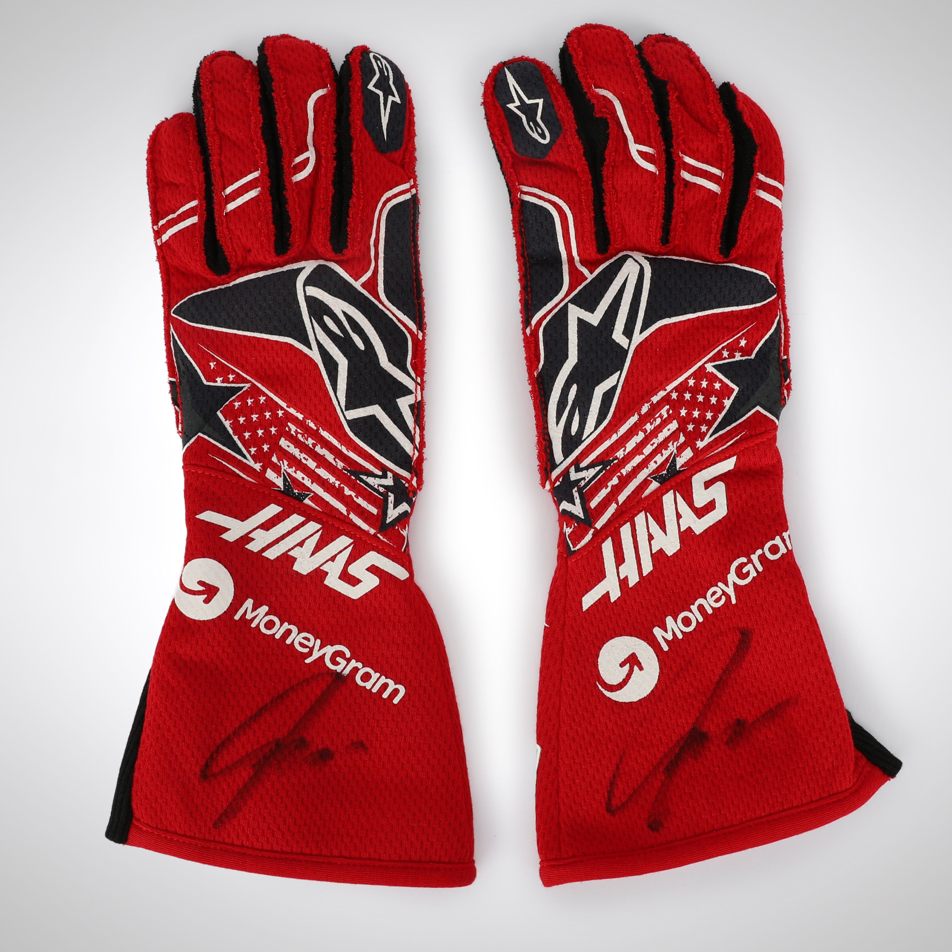 Nico Hulkenberg Signed 2023 MoneyGram Haas F1 Team Race Gloves - US GP
