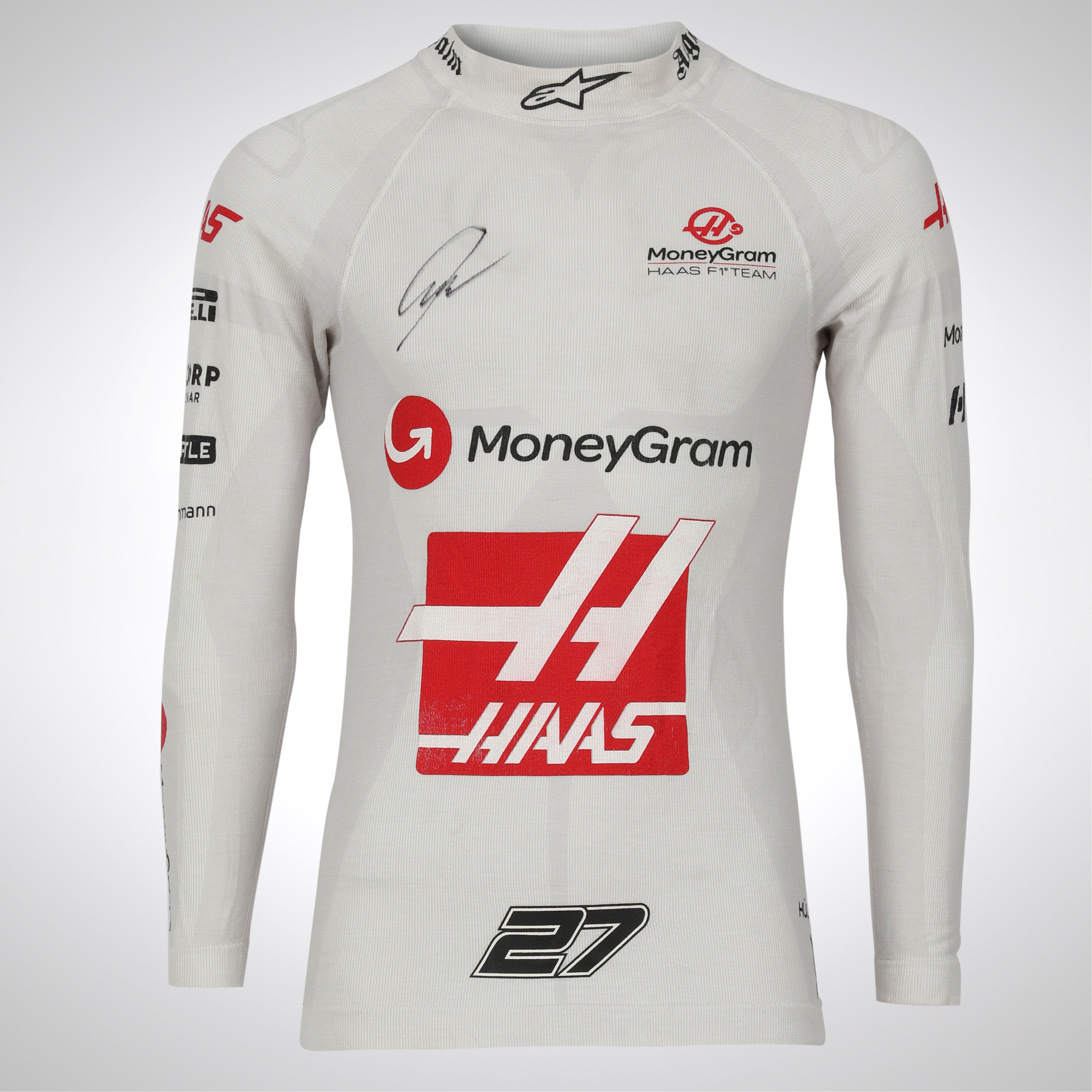 Nico Hulkenberg 2023 Signed Haas F1 Team Grand Prix Spec Nomex Top