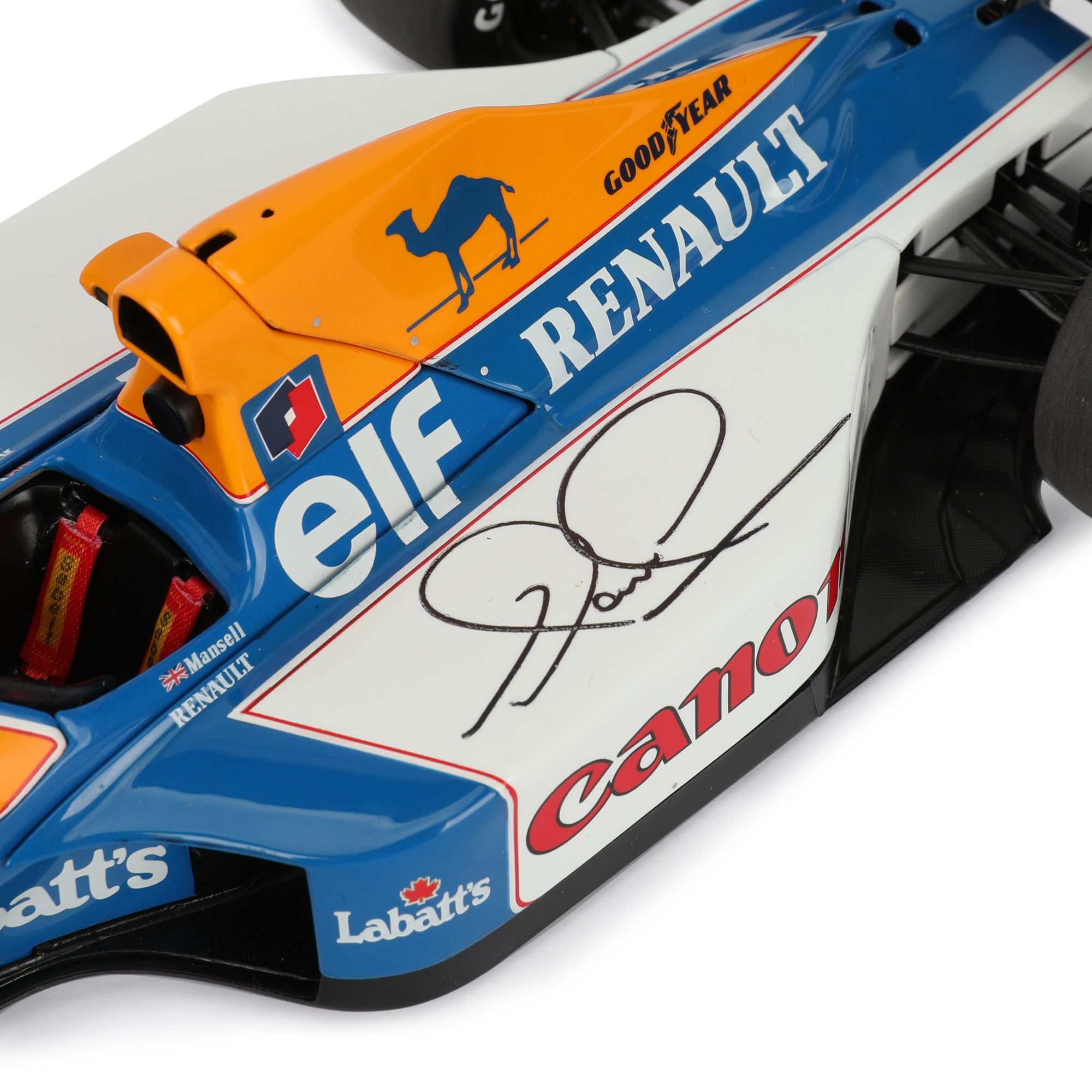 Nigel Mansell 1992 Signed Williams Racing 1:18 Scale Model