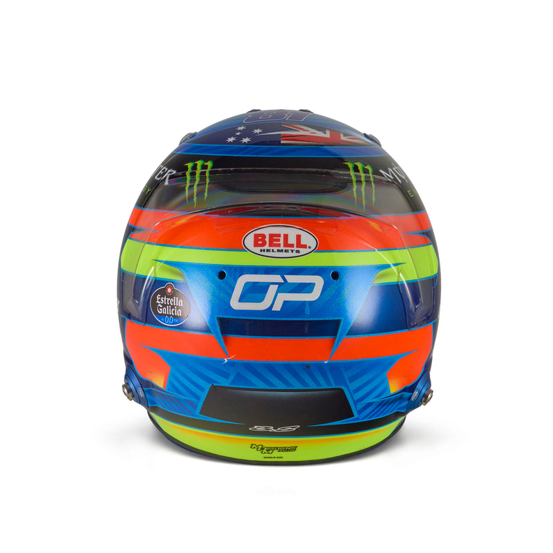 LOT 150 - Oscar Piastri 2024 Signed Race-Used Helmet - Bahrain GP