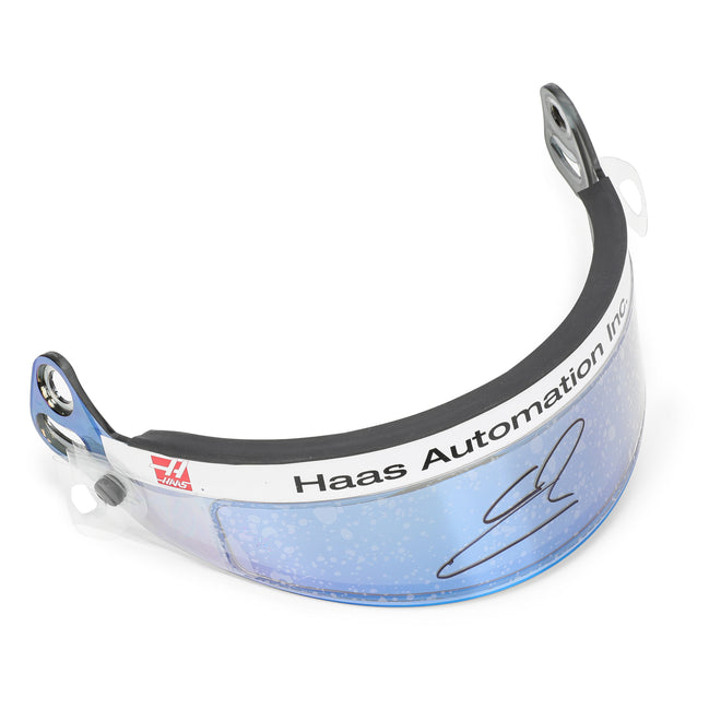 LOT 643 - Oliver Bearman 2025 HAAS Visor – China GP Used Signed