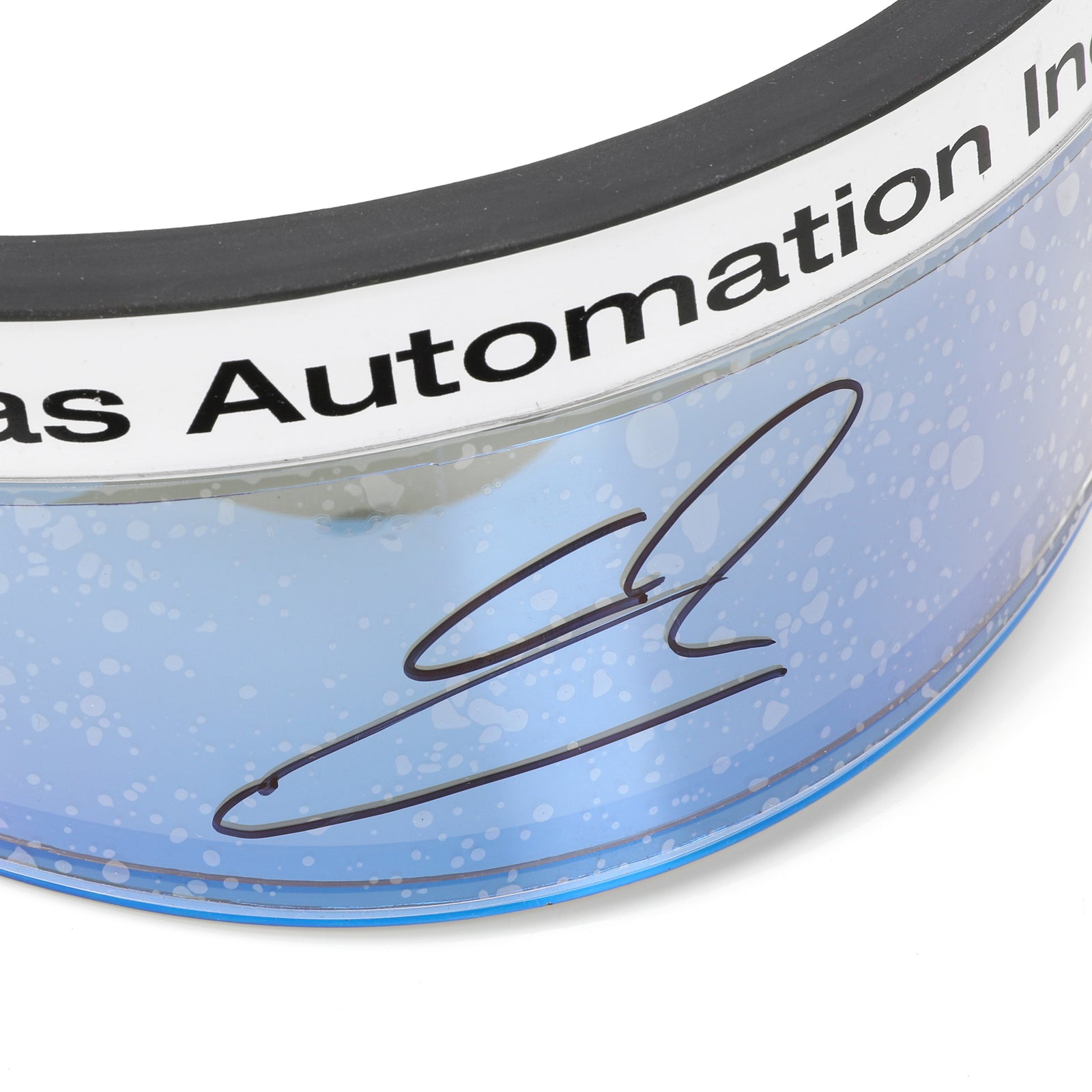 LOT 643 - Oliver Bearman 2025 HAAS Visor – China GP Used Signed