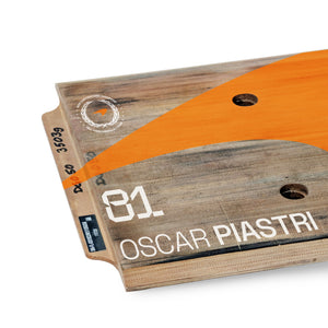 Oscar Piastri 2025 McLaren F1 Team Race Used Rear Skid Plank Wall Art - Australian GP