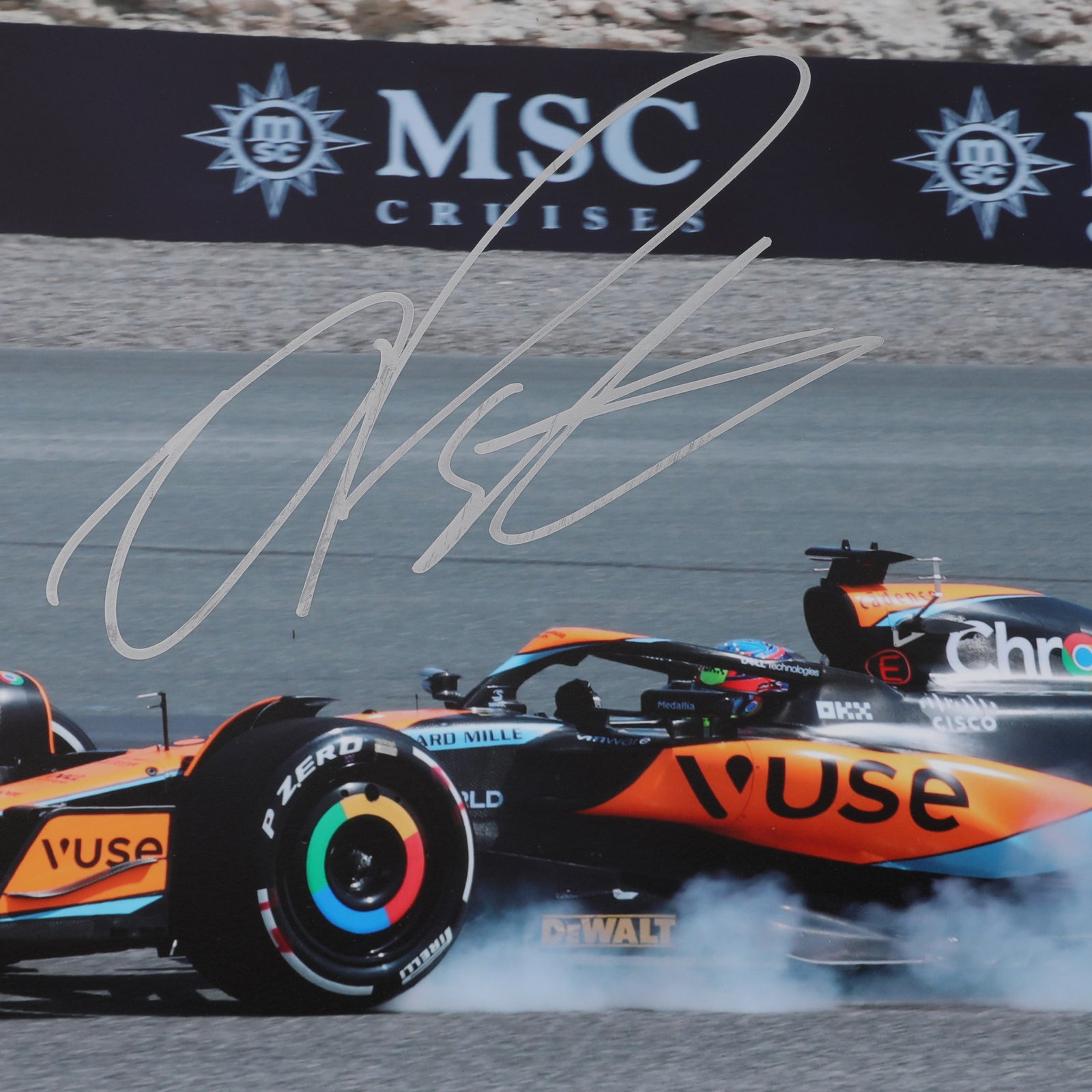 LOT 572 - Oscar Piastri 2023 McLaren Signed Poster - Make-A-Wish