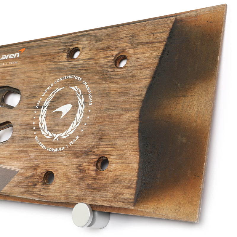 Oscar Piastri 2024 McLaren F1 Team Race Used Skid Plank Wall Art - Dutch GP