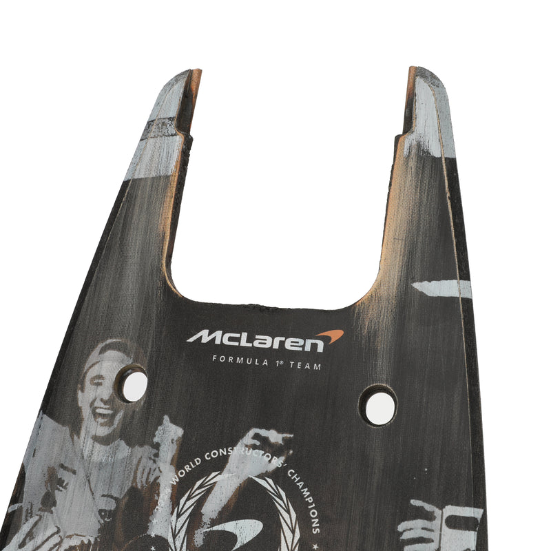 Oscar Piastri 2024 McLaren F1 Team Race Used Skid Plank Wall Art - Abu Dhabi GP