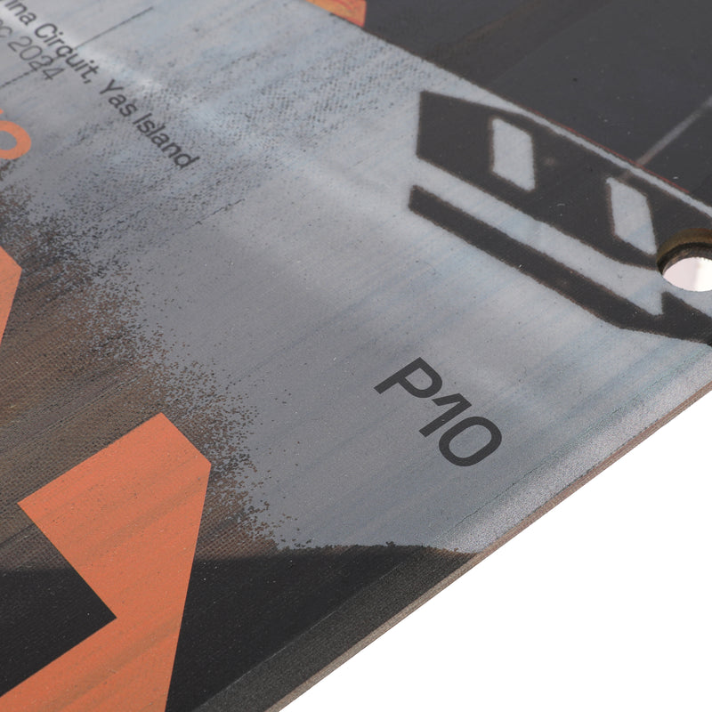Oscar Piastri 2024 McLaren F1 Team Race Used Skid Plank Wall Art - Abu Dhabi GP