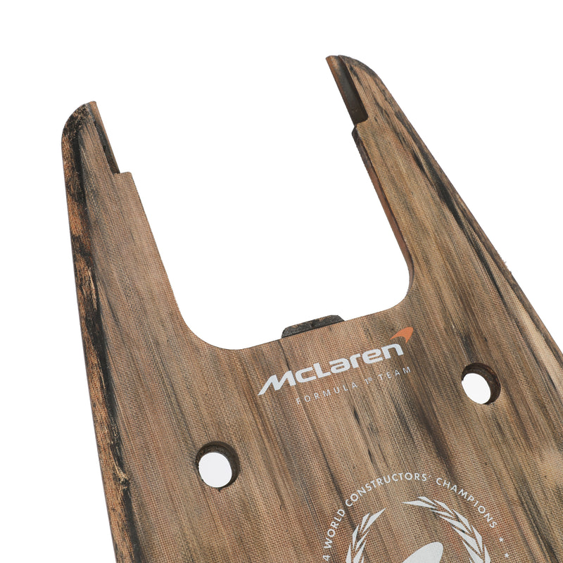 Oscar Piastri 2024 McLaren F1 Team Race Used Skid Plank Wall Art - Belgian GP